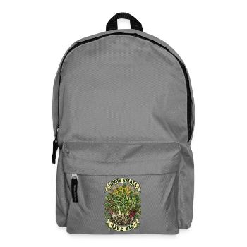 Microgreens Grow Small Live Big Shirt - Rucksack - Mittelgrau - Vorne