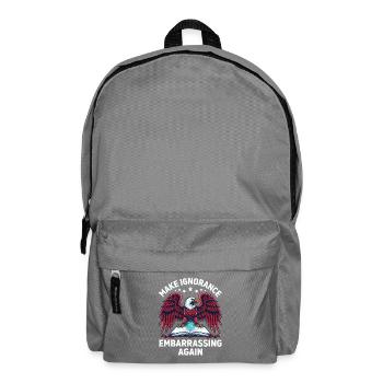 Ignoranz wieder peinlich machen Kritisches Denken - Rucksack - Mittelgrau - Vorne