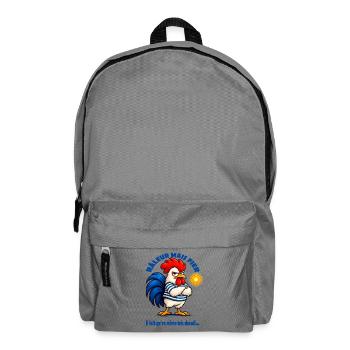 Der französische Nörgler - Rucksack - Mittelgrau - Vorne