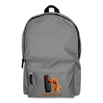 Das Aua in Meow - Rucksack - Mittelgrau - Vorne