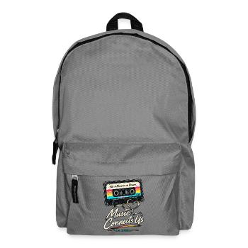 Music Connects Us – 80s Rewind - Rucksack - Mittelgrau - Vorne