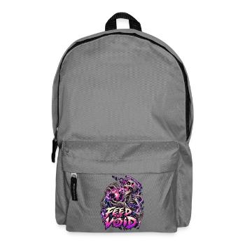 Füttere die Leere: Skelettkosmos - Rucksack - Mittelgrau - Vorne