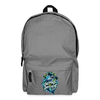 Tiefseehai Neon Glitch - Rucksack - Mittelgrau - Vorne