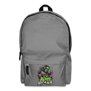 Beats Keep Me Alive Neon DJ - Rucksack - Mittelgrau - Vorne