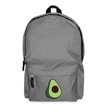 Avocado Half Minimalist Green Slice - Rucksack - Mittelgrau - Vorne