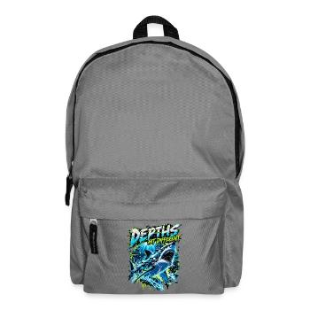 Shark Glitch: Auffällig Anders - Rucksack - Mittelgrau - Vorne