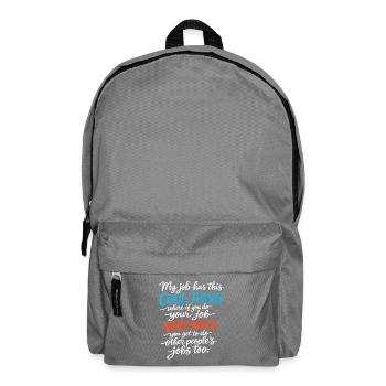  Funny Coworker Office Humor Workplace Work Place - Rucksack - Mittelgrau - Vorne