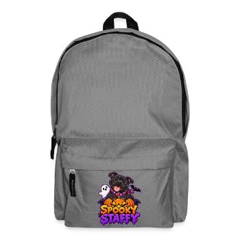 Spooky Staffy - Rucksack - Mittelgrau - Vorne