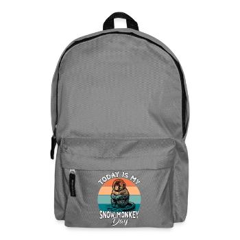 Schneeaffe Snow Monkey - Rucksack - Mittelgrau - Vorne
