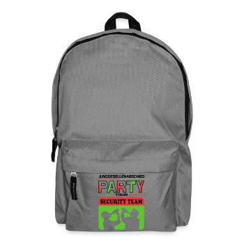 Junggesellenabschied Security Crew Saufen Drinking - Rucksack - Mittelgrau - Vorne