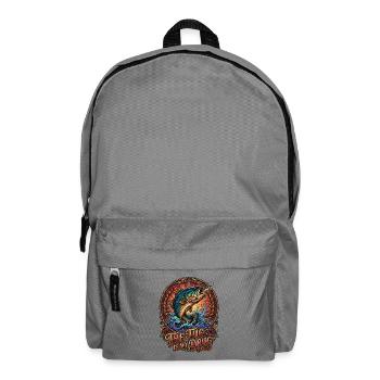 The Tug is my Drug Lustiges Fischliebhaber Angler - Rucksack - Mittelgrau - Vorne