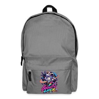 Neon-Astronaut Skateboard Gravity - Rucksack - Mittelgrau - Vorne