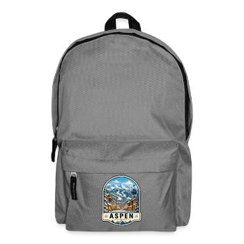 Aspen Colorado Skiurlaub Winter Vintage - Rucksack - Mittelgrau - Vorne