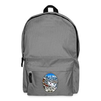 Aspen Colorado Berge Herbst Urlaub Vintage - Rucksack - Mittelgrau - Vorne