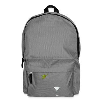 Olive springt ins Martiniglas Dirty Martini - Rucksack - Mittelgrau - Vorne