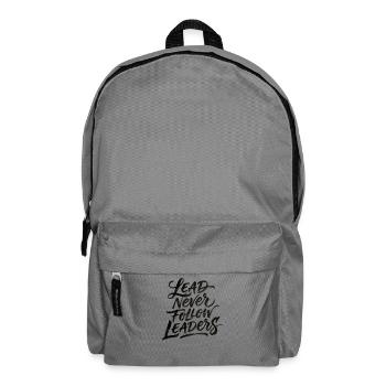 Führe, folge niemals Führern. - Rucksack - Mittelgrau - Vorne