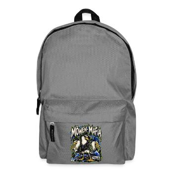 Möwen-Mafia – North Coast Streetwear - Rucksack - Mittelgrau - Vorne