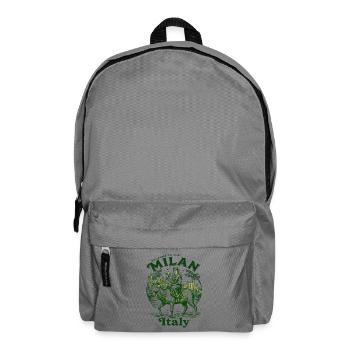 The Welcome To Milan Italy Travel Souvenir - Rucksack - Mittelgrau - Vorne