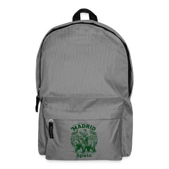 The Welcome To Madrid Spain European City - Rucksack - Mittelgrau - Vorne