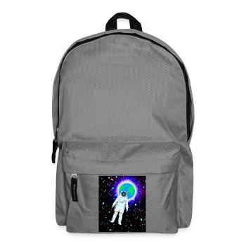 Astronaut im kosmischen Erdglanz - Rucksack - Mittelgrau - Vorne