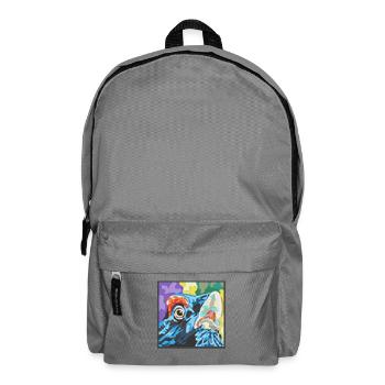 Farbrausch Papageienblick Auerhahn - Rucksack - Mittelgrau - Vorne