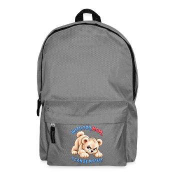Cheeky Bear – Ich kann ich selbst sein - Rucksack - Mittelgrau - Vorne