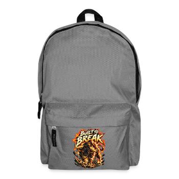 Feuerbulle: BuiltBreak - Rucksack - Mittelgrau - Vorne