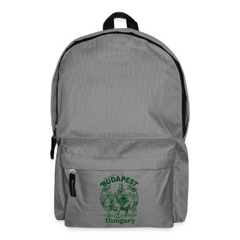 The Welcome To Budapest Hungary European Cityscape - Rucksack - Mittelgrau - Vorne