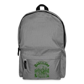 The Welcome To Barcelona Spain Catalan Cityscape - Rucksack - Mittelgrau - Vorne