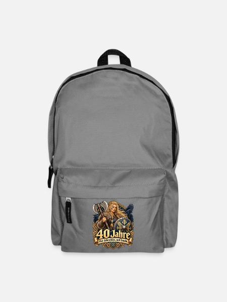 40.Geburtstag - Rucksack - Mittelgrau