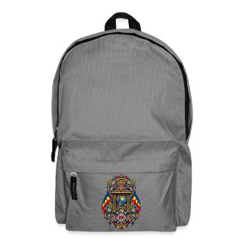 Rumänien | Holztor, Tracht & Volkskunst - Rucksack - Mittelgrau - Vorne