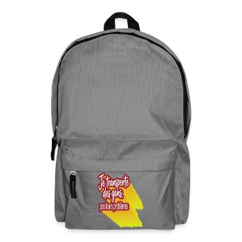 Ich transportiere Menschen, nicht ihre Probleme - Rucksack - Mittelgrau - Vorne
