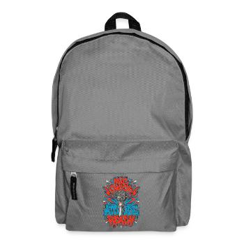 Vocalist Mic Check Attitude Ready Vocal Coach - Rucksack - Mittelgrau - Vorne