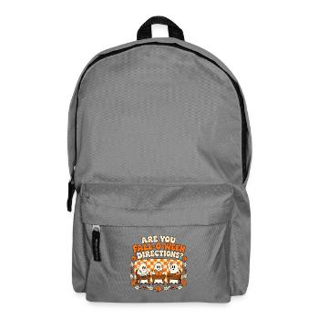 Bist du Fall-o-ween Richtungen lustige Geisterlehrerin - Rucksack - Mittelgrau - Vorne