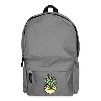 Sukkulenten-Aquarelltopf - Rucksack - Mittelgrau - Vorne