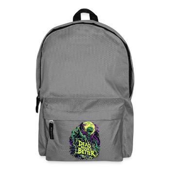 Totstunden Besser Neon Zombie - Rucksack - Mittelgrau - Vorne