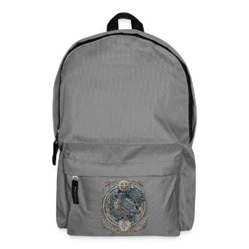 Odins Rabe Wikinger nordische Runen Nordmann - Rucksack - Mittelgrau - Vorne