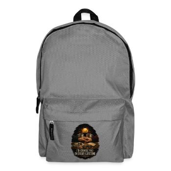 Ich würde dich in jedem Leben wählen - Rucksack - Mittelgrau - Vorne