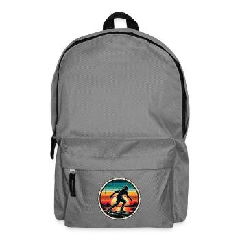 Inline Skating Retro Sunset – Inlineskater - Rucksack - Mittelgrau - Vorne