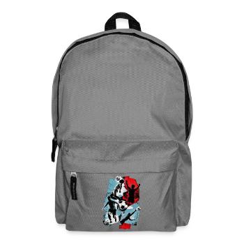 Fußball - Rucksack - Mittelgrau - Vorne