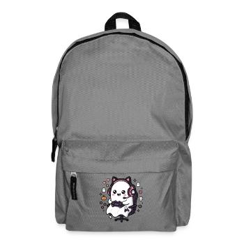 Niedliches Kawaii-Gamer-Geister-Videospiel-Ästhetik-Geschenk - Rucksack - Mittelgrau - Vorne
