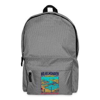 City Wilhelmshaven Germany North Sea Maritime - Rucksack - Mittelgrau - Vorne