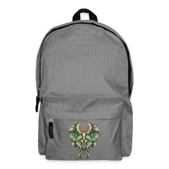 Mondmotte im Jugendstil - Rucksack - Mittelgrau - Vorne