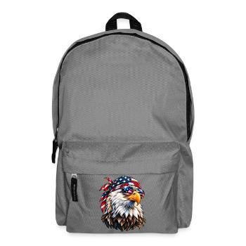 Amerikanischer Weißkopfseeadler – USA Freedom & Patriotic Style - Rucksack - Mittelgrau - Vorne