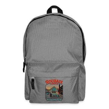 Vintage Roubaix France Historic Textile Hub - Rucksack - Mittelgrau - Vorne