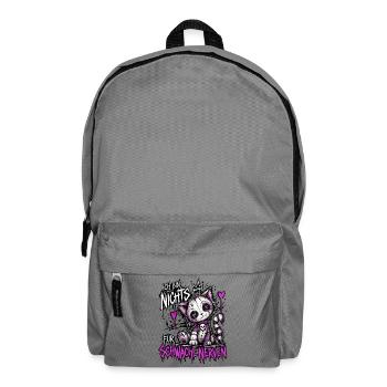 Patchwork-Katzchen für starke Nerven - Rucksack - Mittelgrau - Vorne