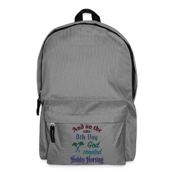 Hobby Horsing Horse Hobbyhorsing 8th Day - Rucksack - Mittelgrau - Vorne