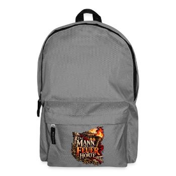 Der Mann der das Feuer hörte - Rucksack - Mittelgrau - Vorne