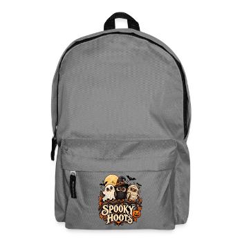 Spooky Hoots Halloween-Eulen - Rucksack - Mittelgrau - Vorne