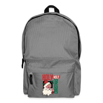 Holy Moly Christmas Santa - Rucksack - Mittelgrau - Vorne